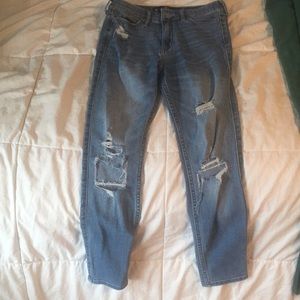 Hollister high rise ripped jeans